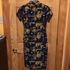 RARE! Avanti Vintage 100% Silk Hawaiian Dress